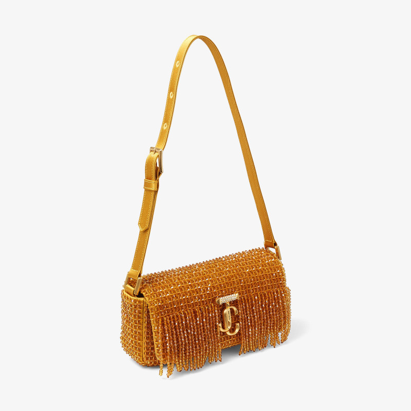 Varenne Mini Shoulder
Sunflower Satin Mini Shoulder Bag with Crystal Fringe 3