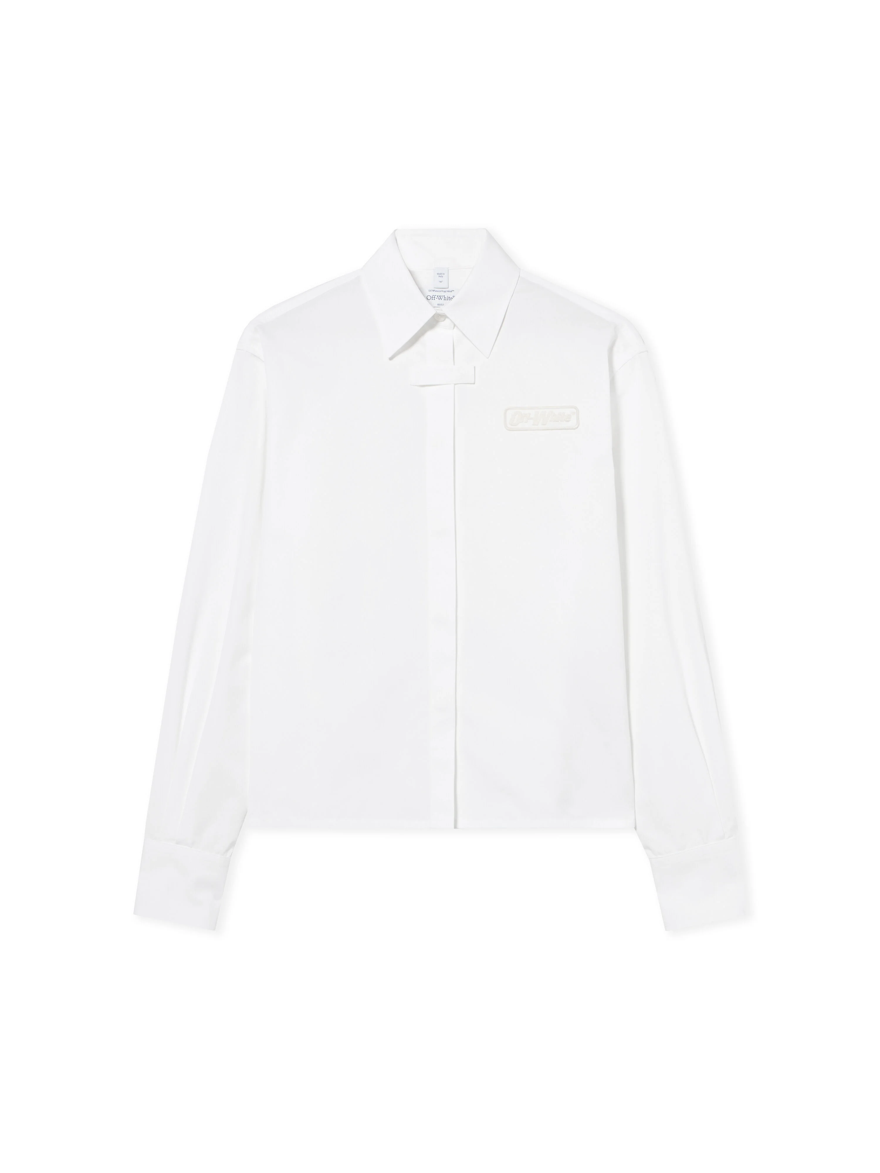 Popeline L/S Ow Embr Reg Shi - 1