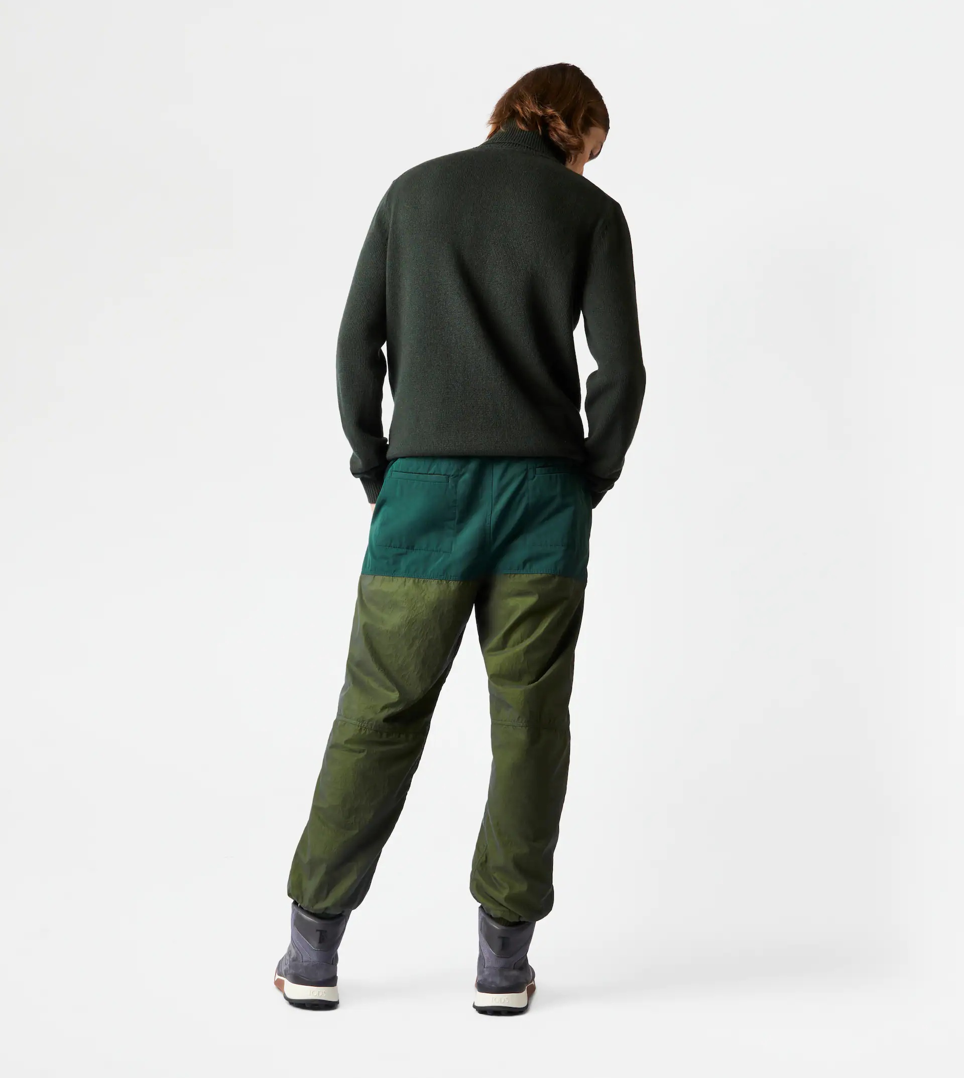 TOD'S CASHMERE BLEND TURTLENECK - GREEN - 3