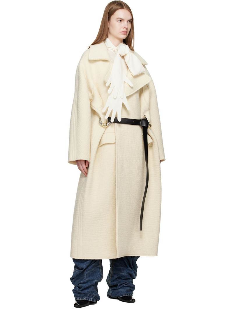Jean Paul Gaultier Off-White 'The Long Gaultier' Coat outlook
