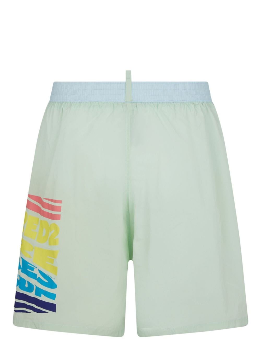 slogan-print swim shorts - 2