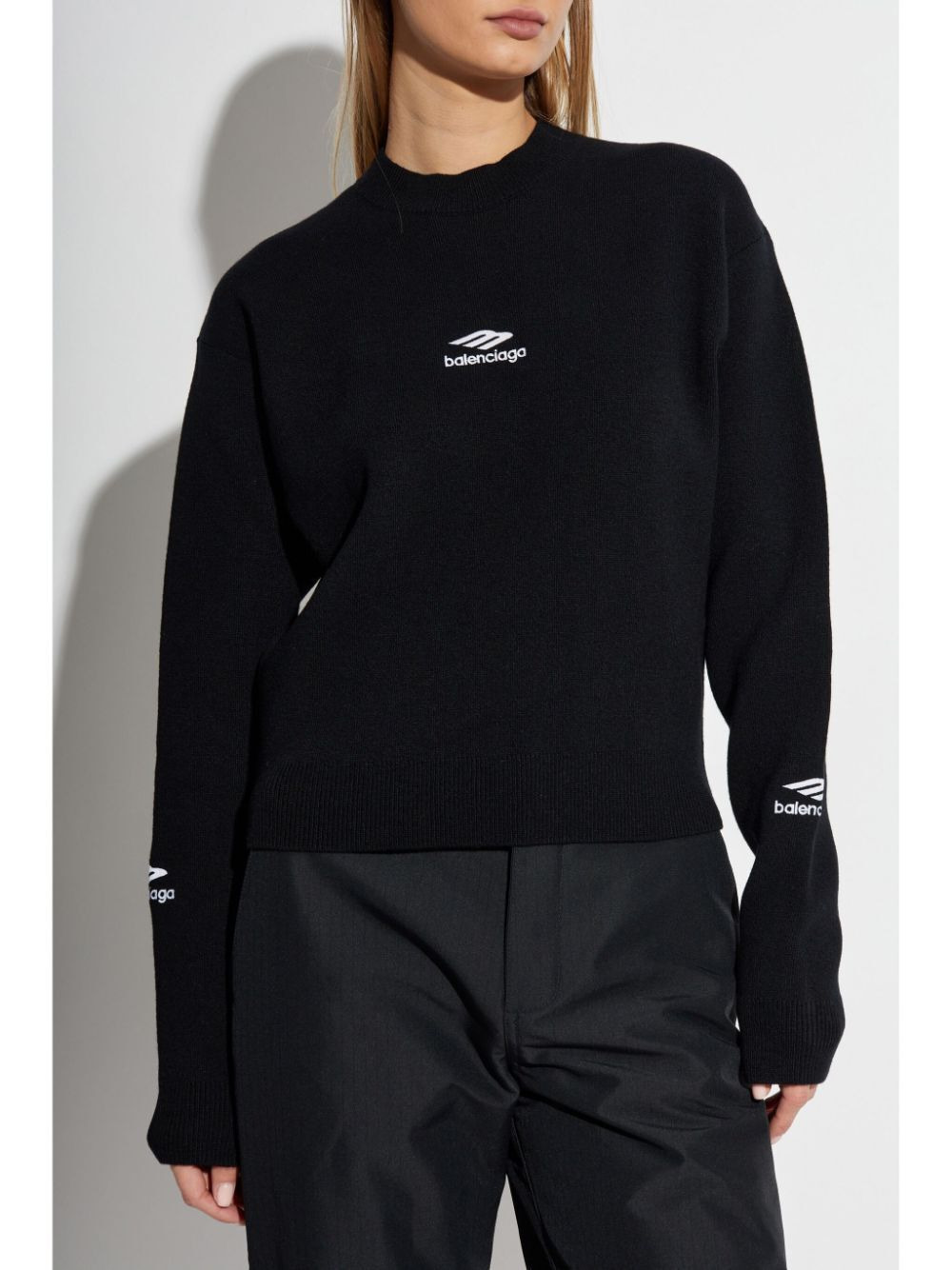 Balenciaga Women Wool Knitted Ski Crewneck - 4