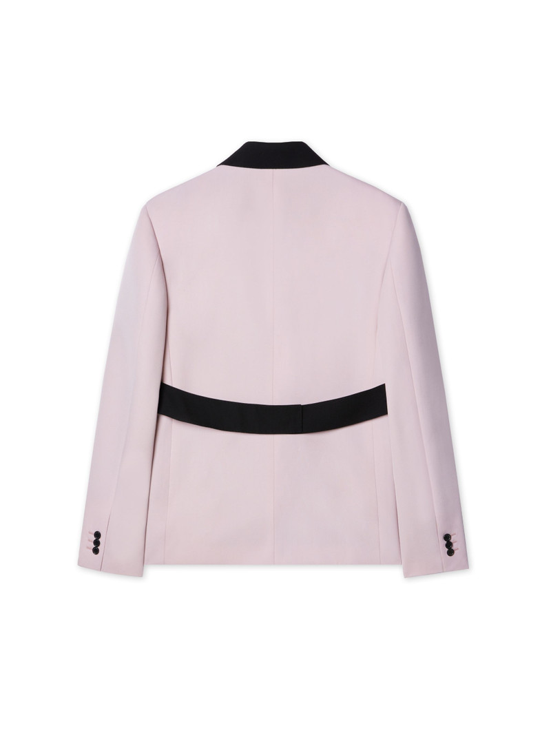 Off-White Pink/black Collar Wool Relaxed Blazer outlook