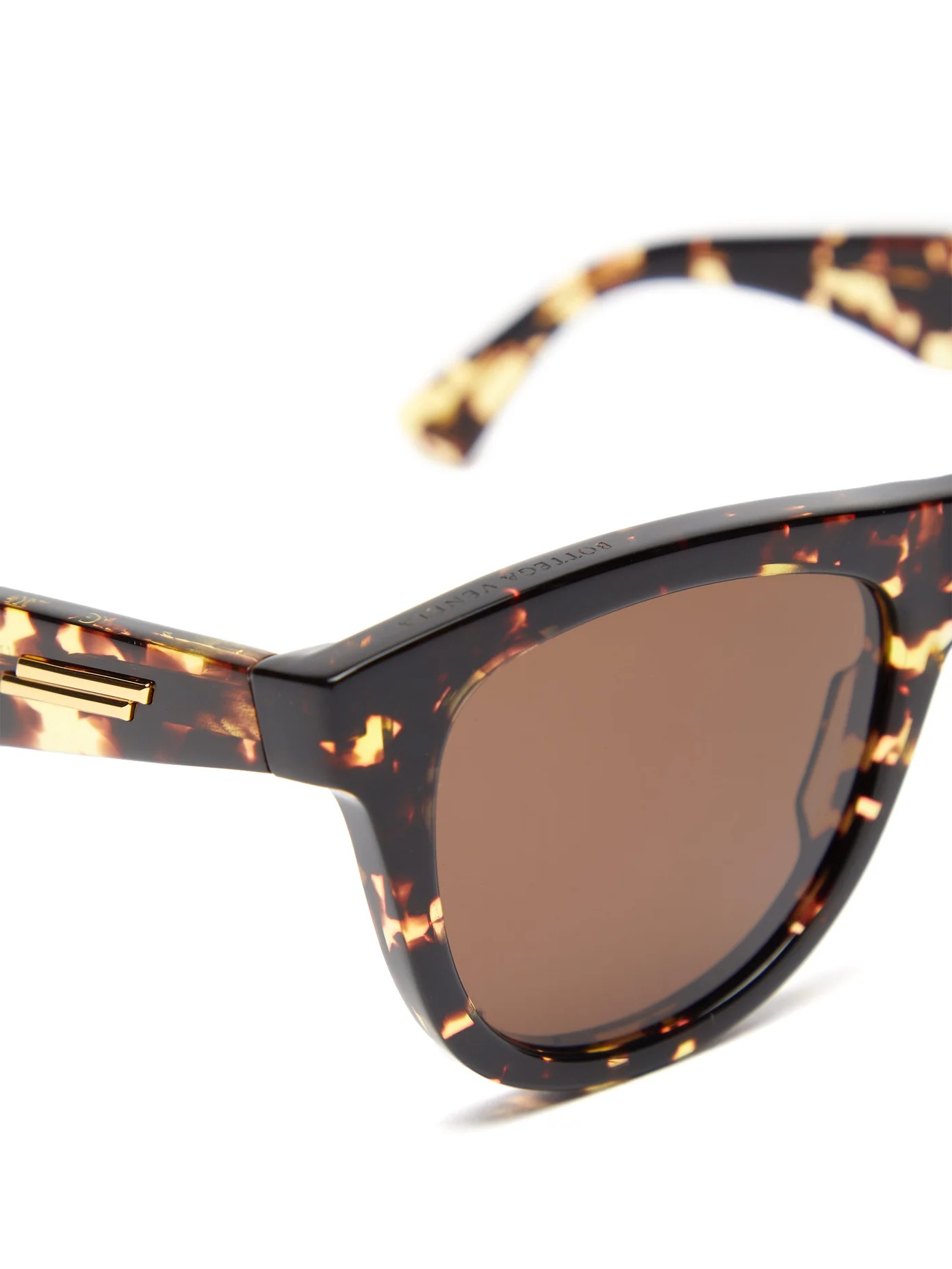 Round tortoiseshell-effect acetate sunglasses - 6