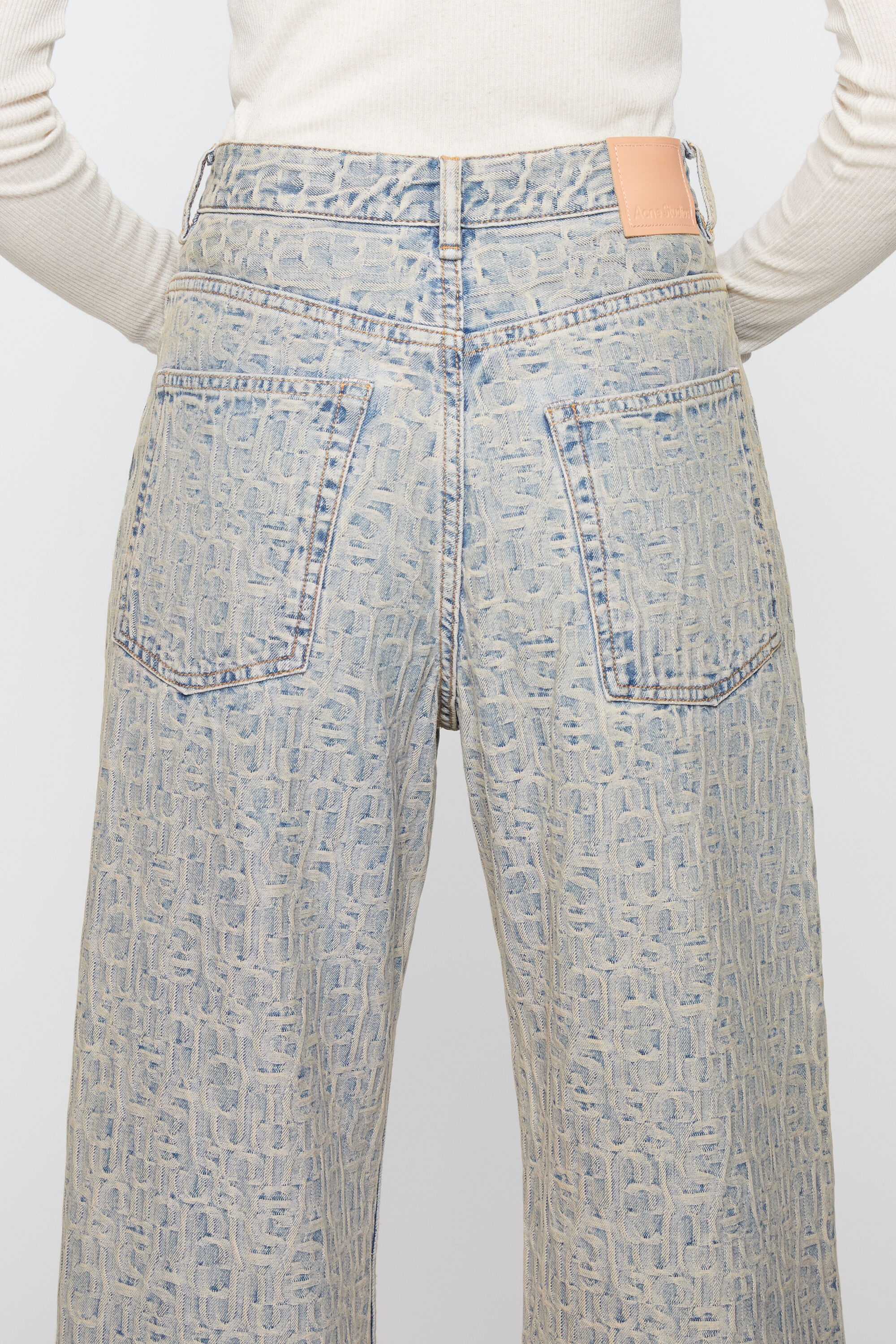 Relaxed fit jeans - 2022 Monogram - Blue/beige - 6