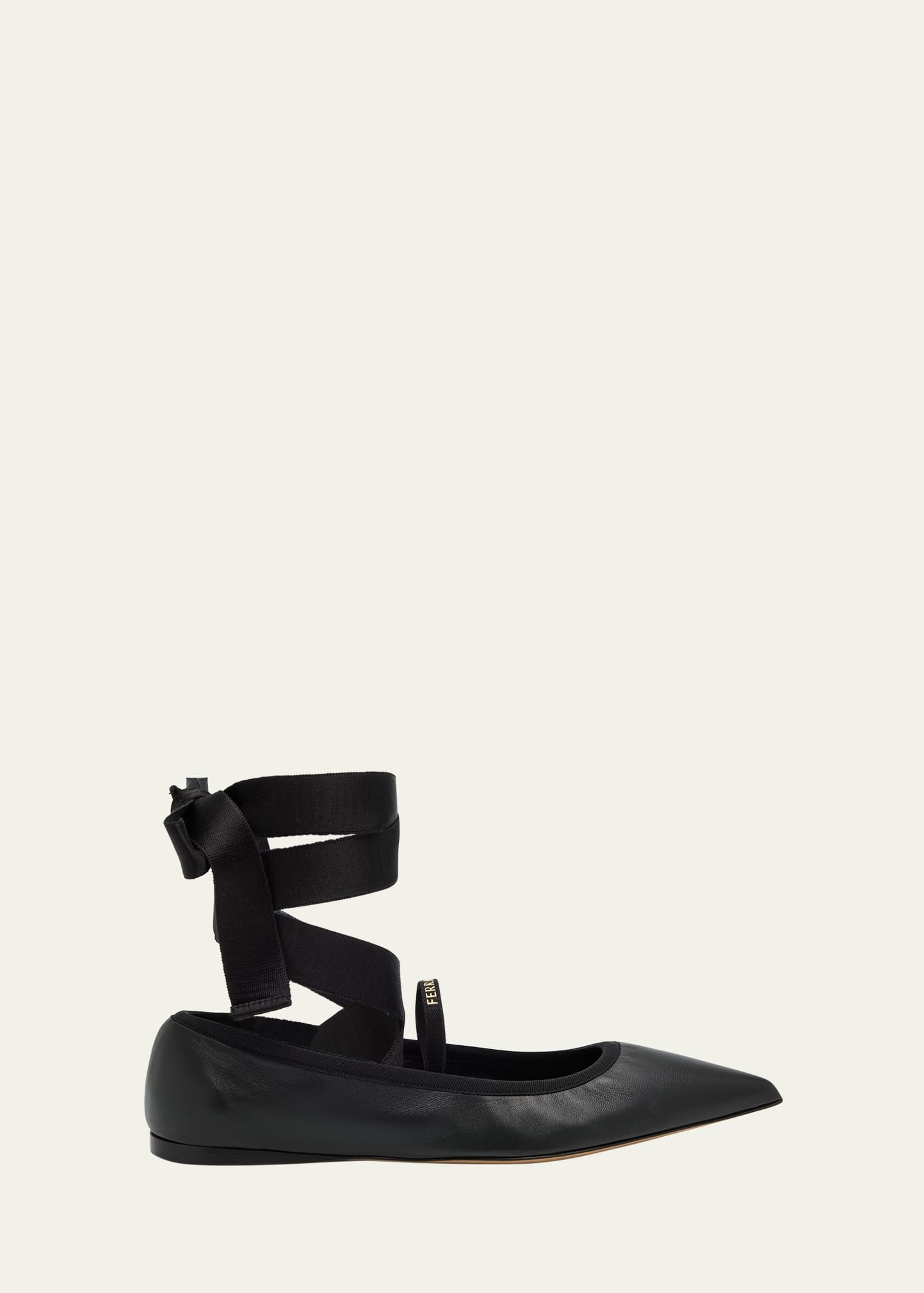 Carice Lace-Up Ballerina Flats - 1