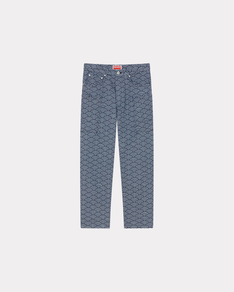 'KENZO Seigaiha' Monkey combat jeans - 1