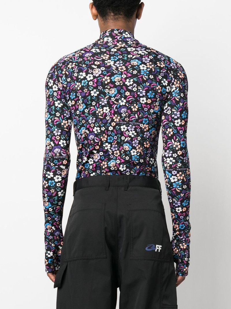 floral-print long-sleeve T-shirt 4