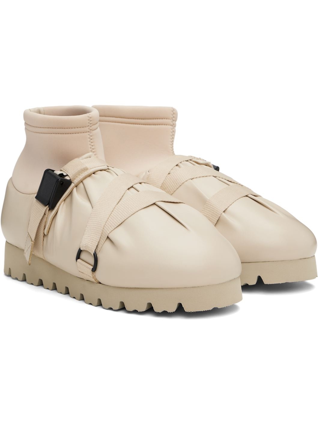 Beige Camp Mid Sneakers - 4