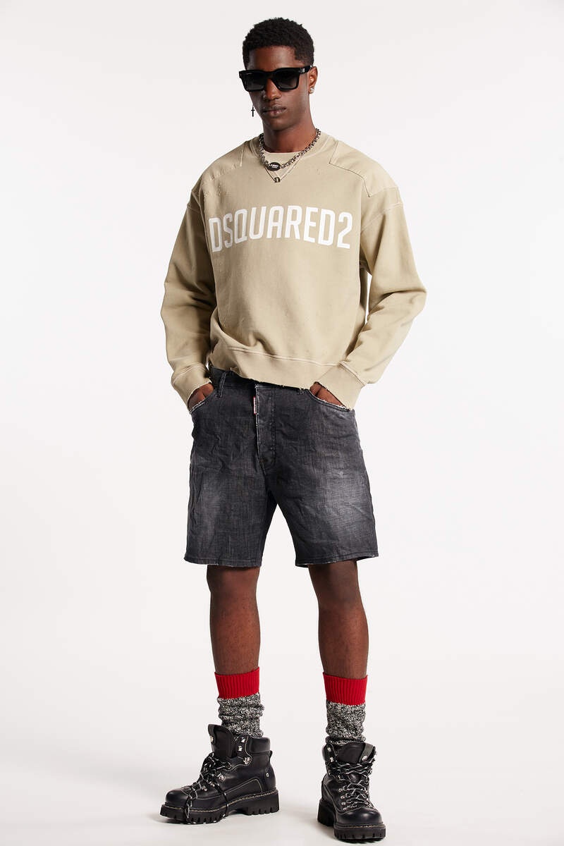 CLEAN BLACK WASH MARINE SHORTS - 1