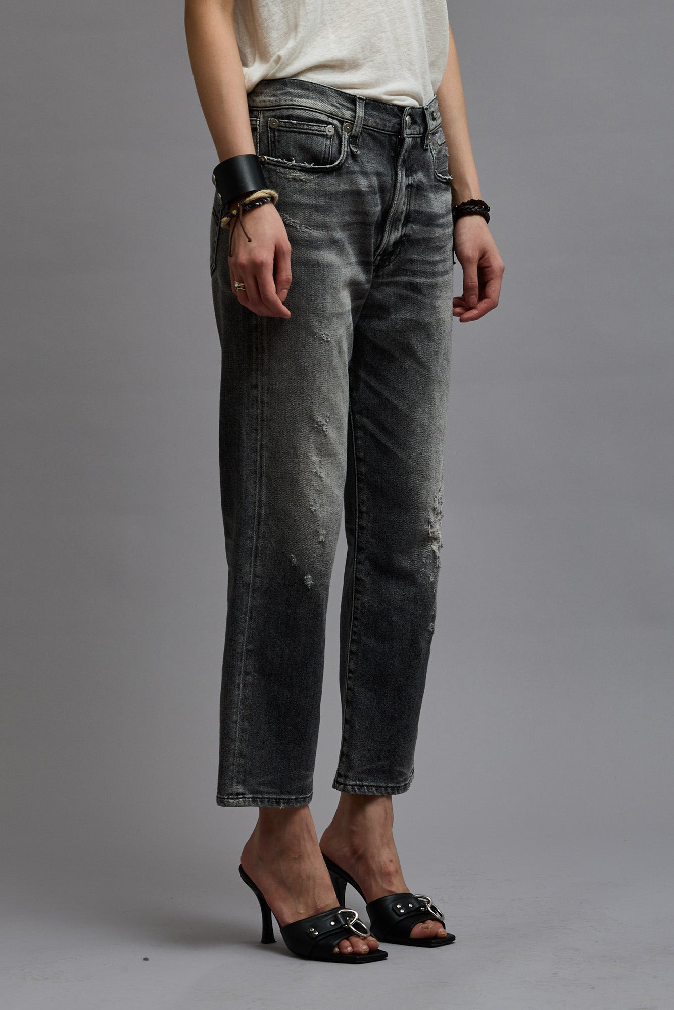 BOYFRIEND JEAN - VINTAGE GREY | R13 - 5