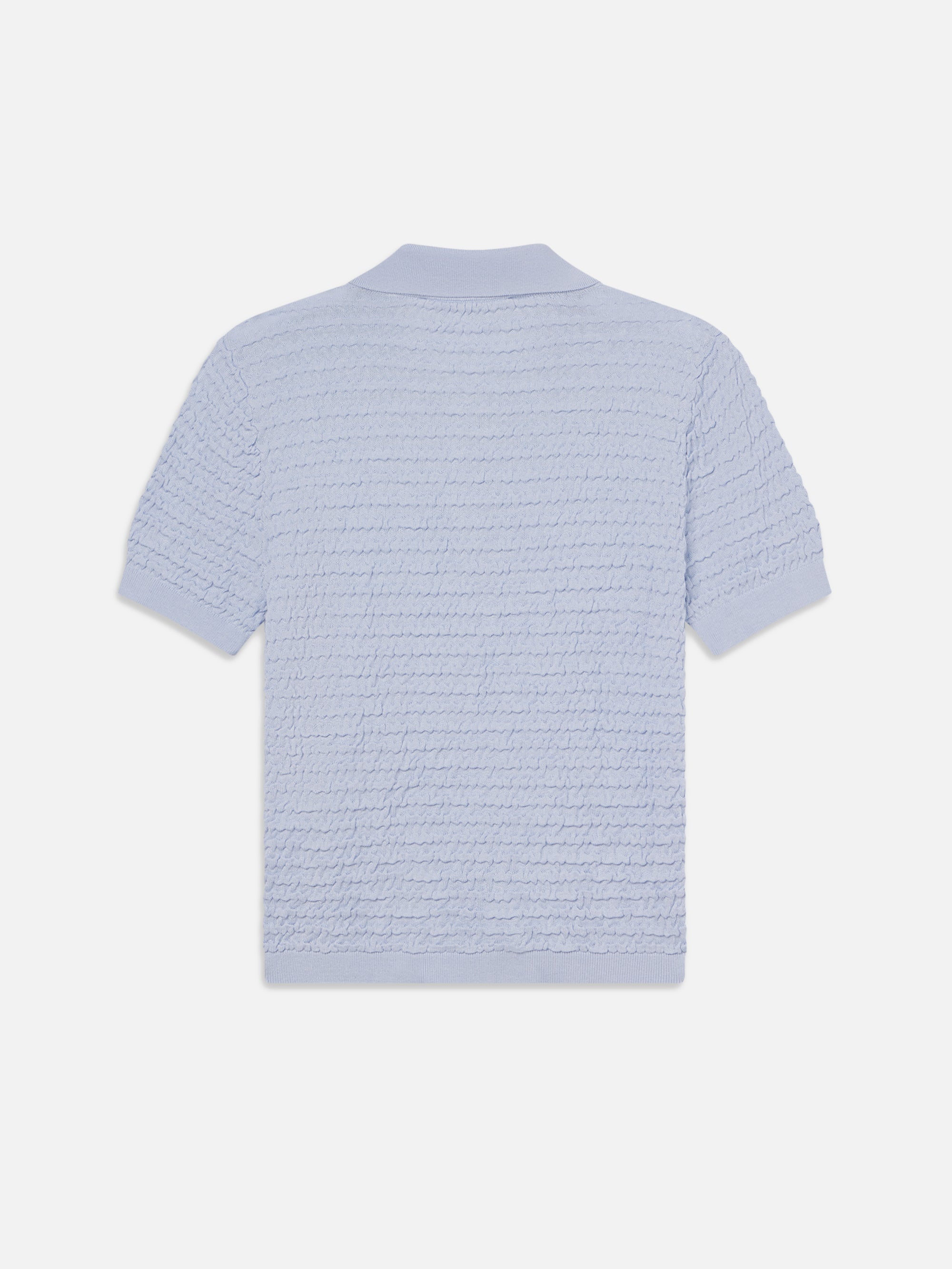 The Smocked Polo in Light Chambray - 3