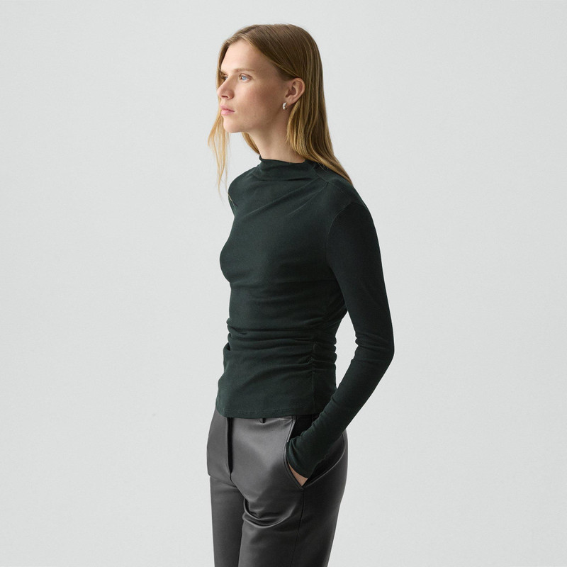 Mock Neck Top in Soft Rib 2