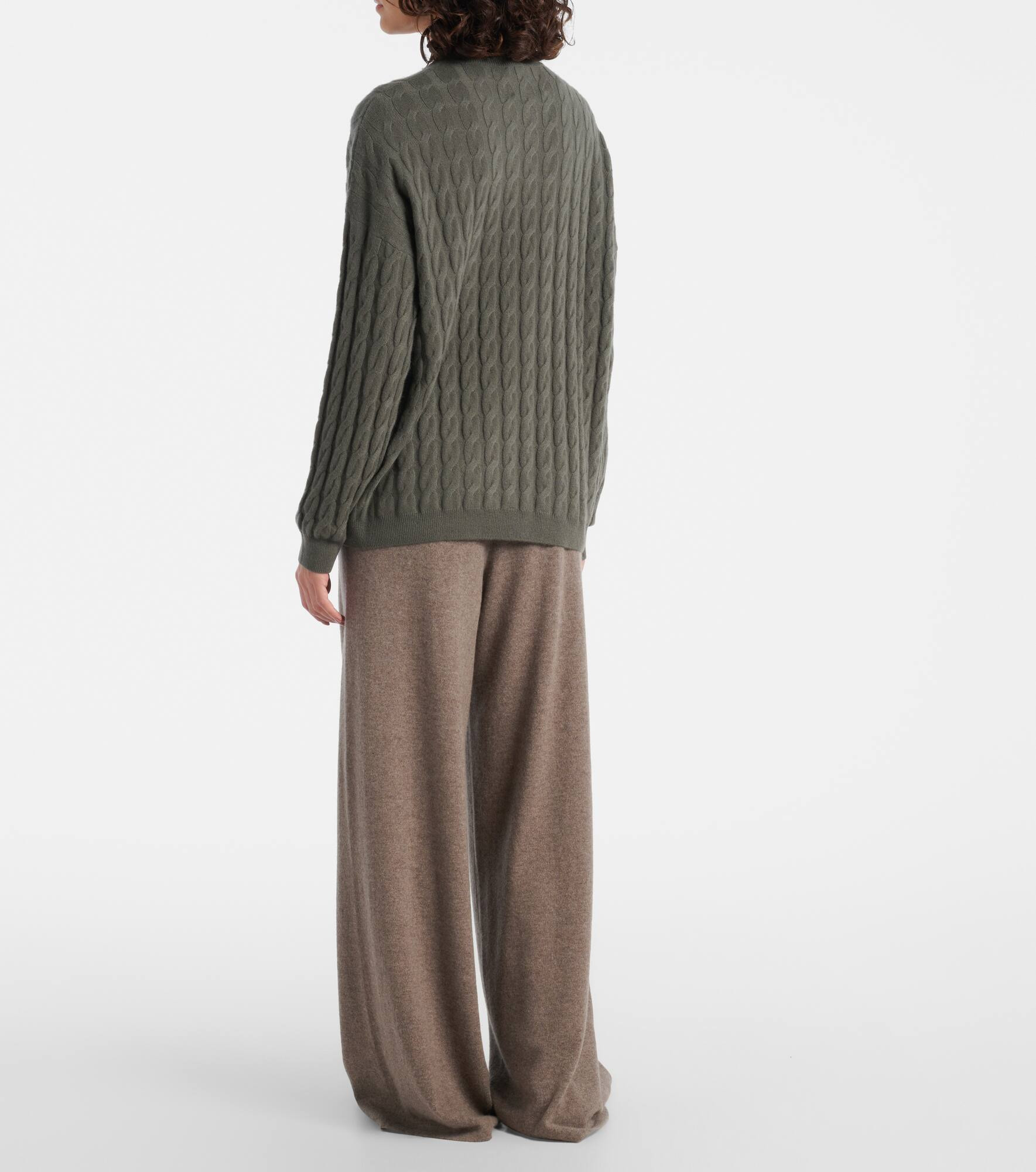 Cable-knit cashmere sweater - 3