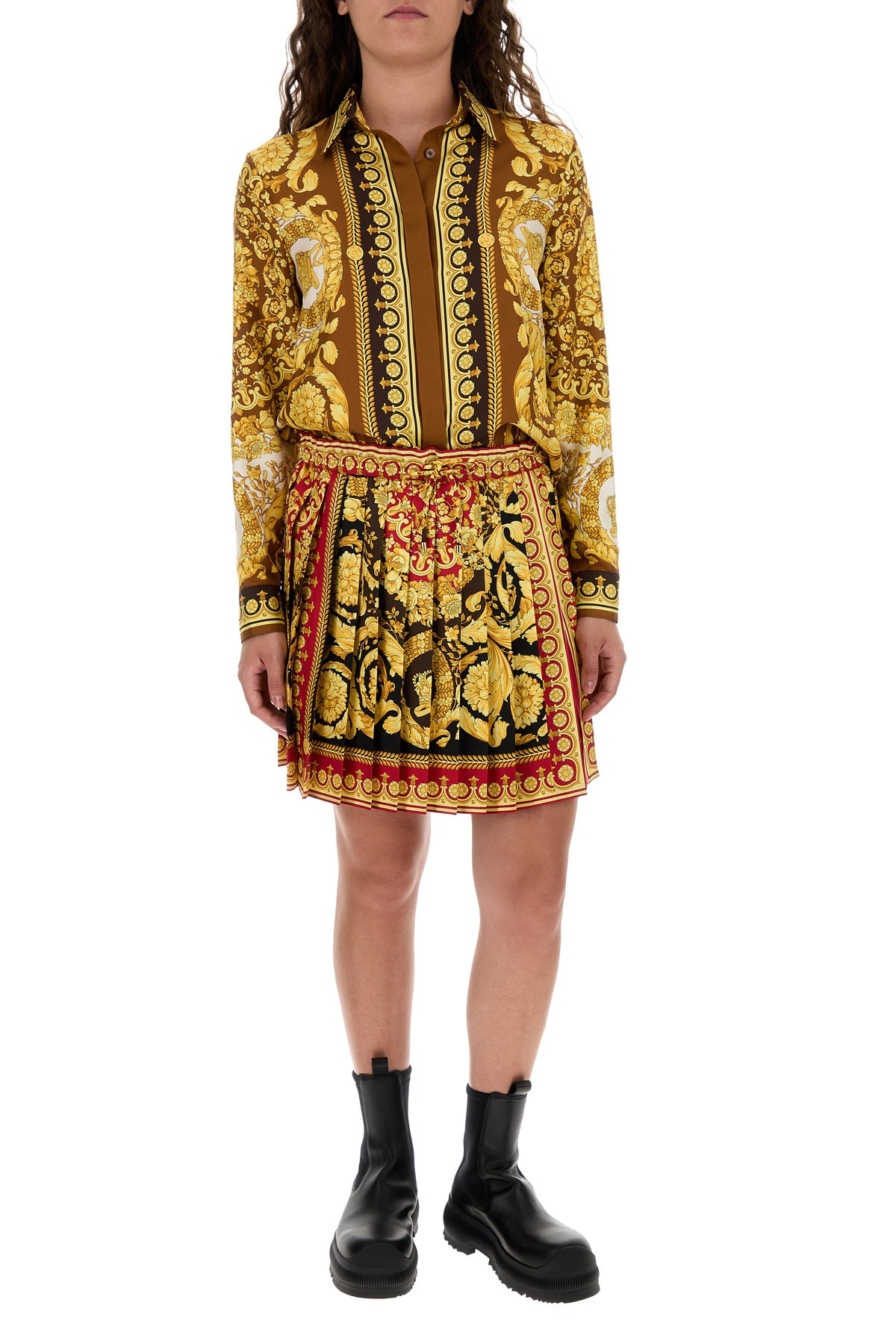 Printed silk shirt - 6