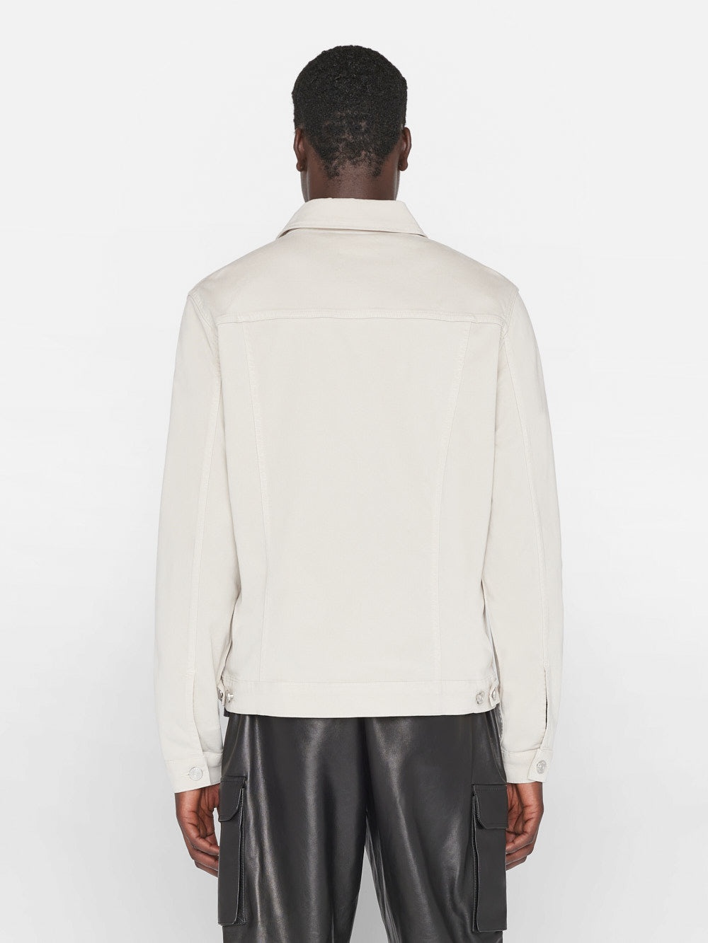 Twill Heritage Jacket in Milk Beige - 7