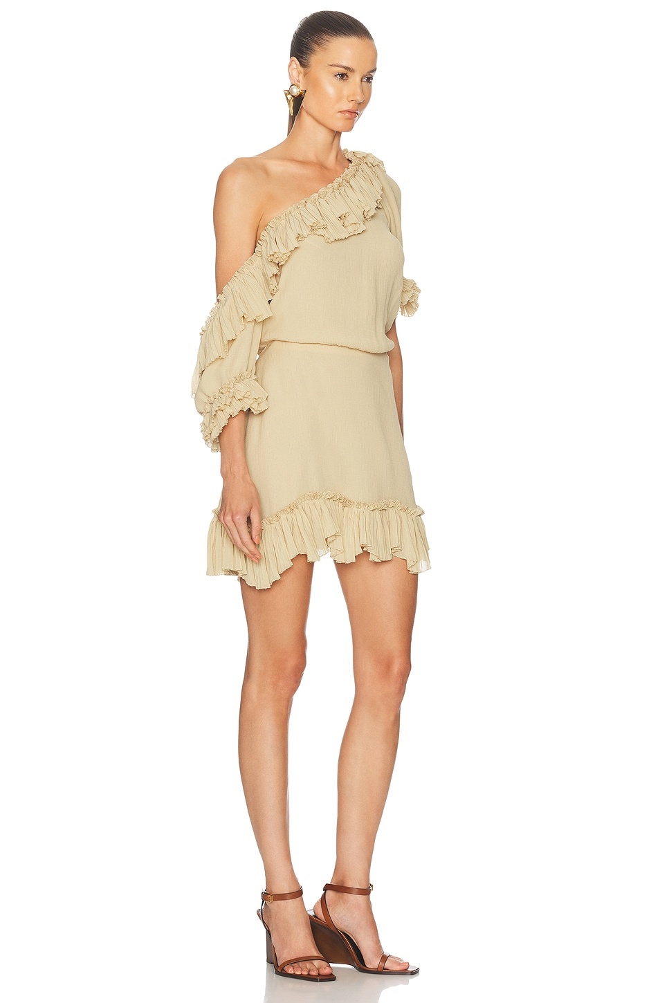 One Shoulder Mini Dress - 3