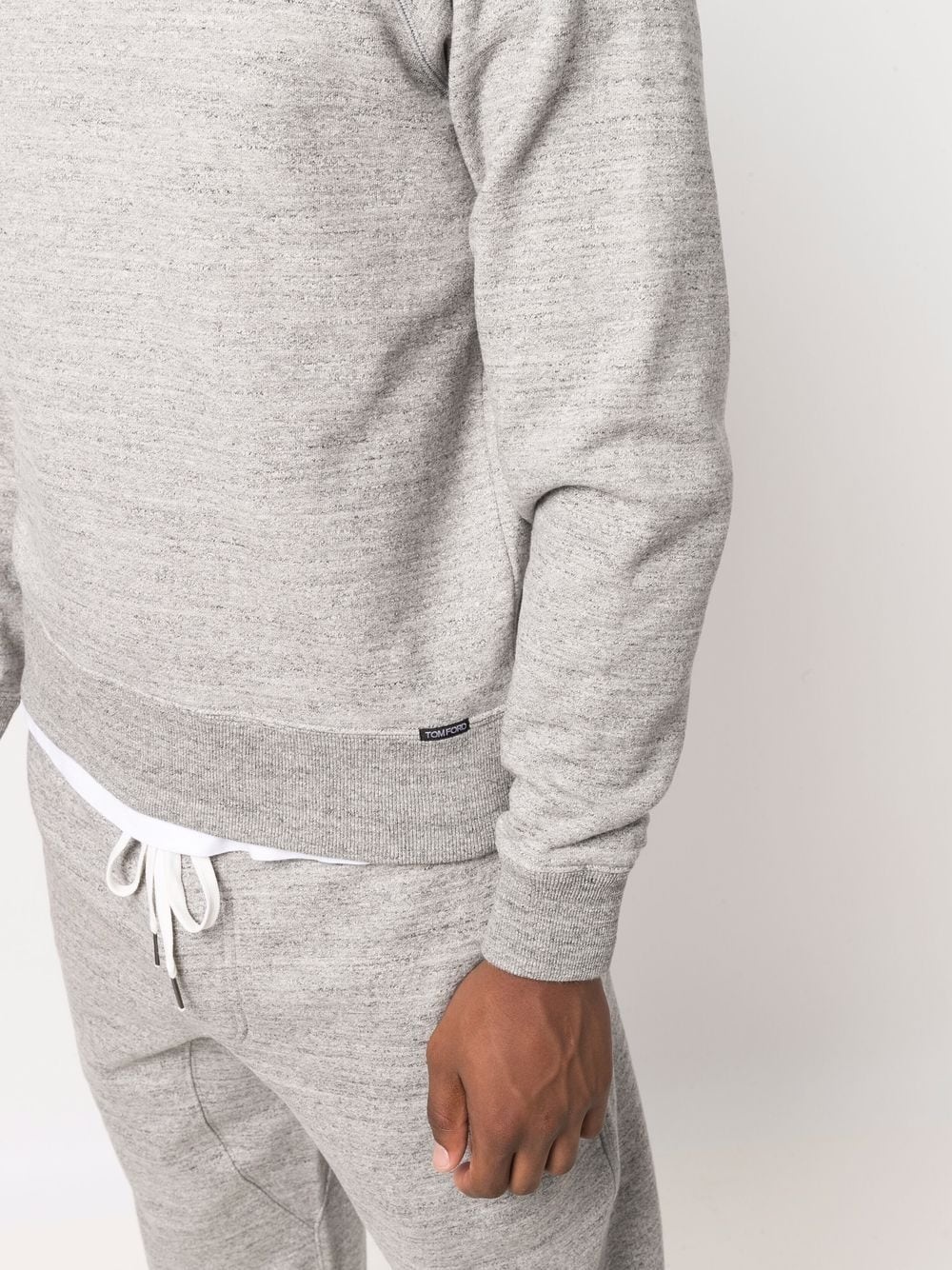 mélange-effect track pants - 5