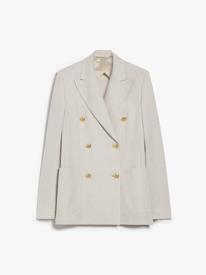 VANADIO Double-breasted jersey blazer 1