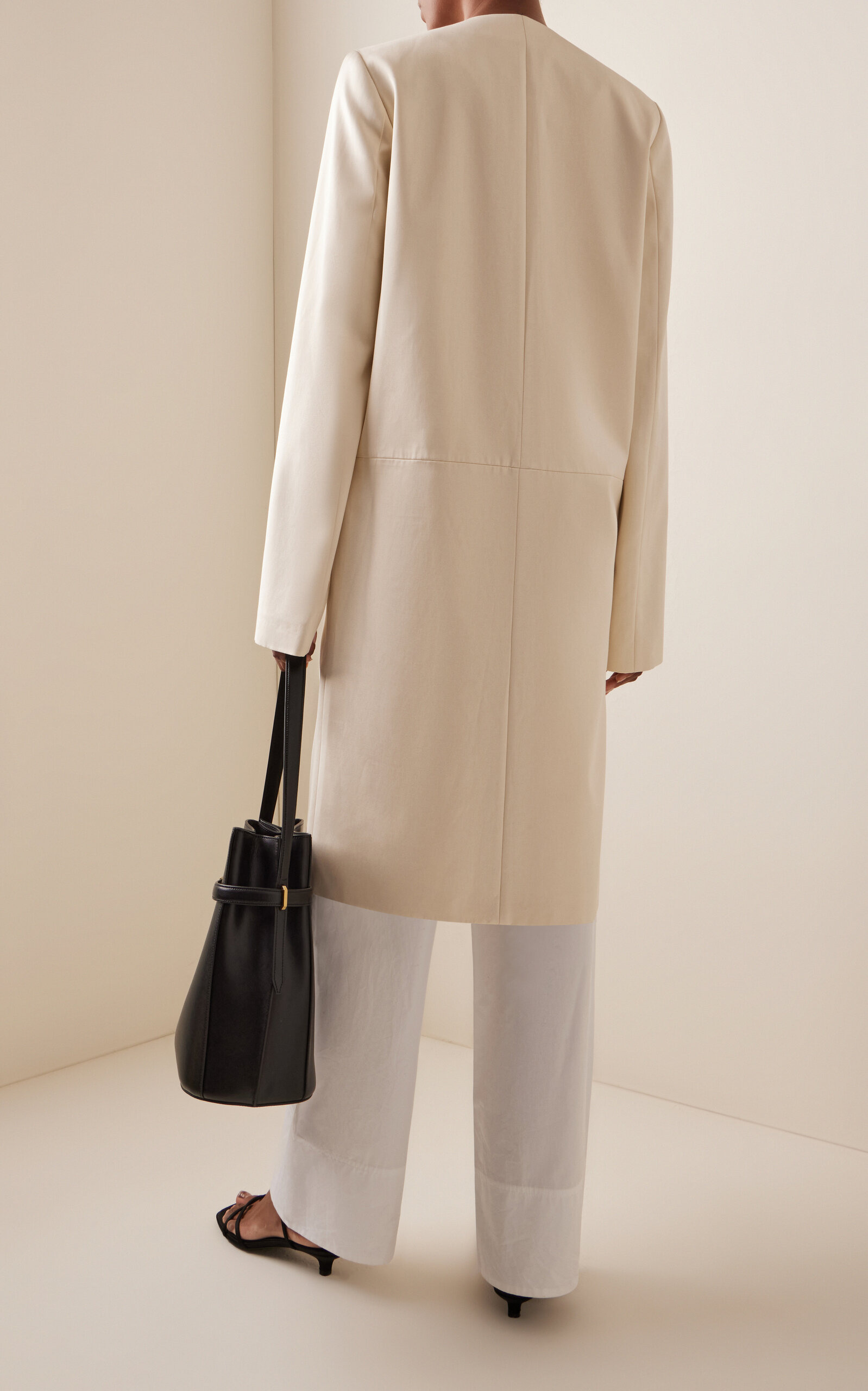 Chintz Woven Coat ivory - 4