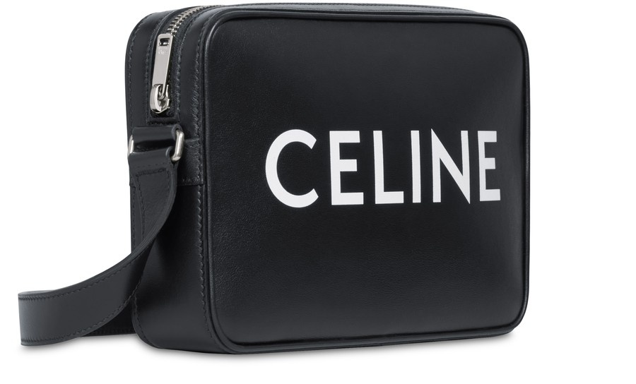 Medium Messenger Bag In Smooth Calfskin With Celine Print - 2