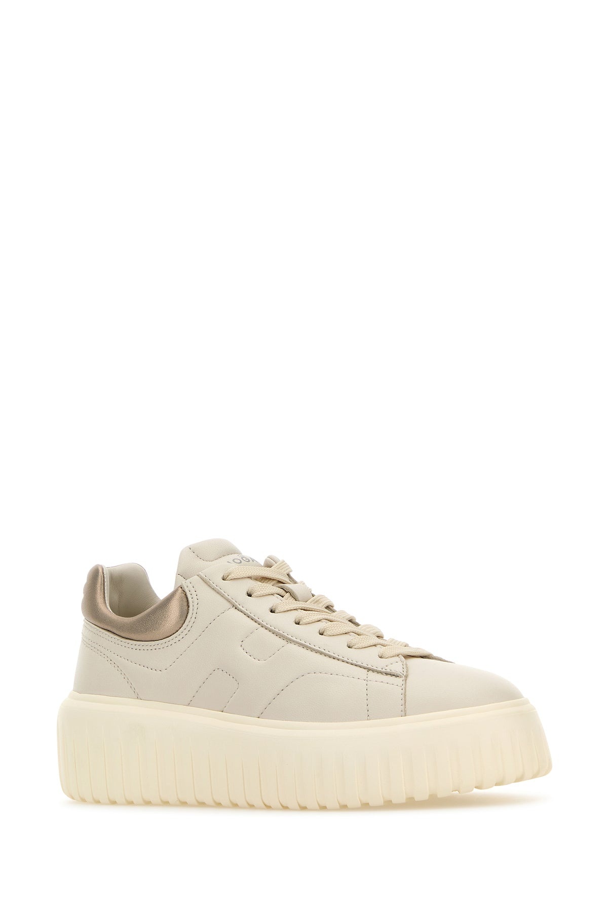 Ivory nappa leather H-Stripes sneakers - 2