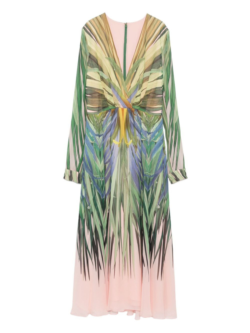 v-neck printed dress 1