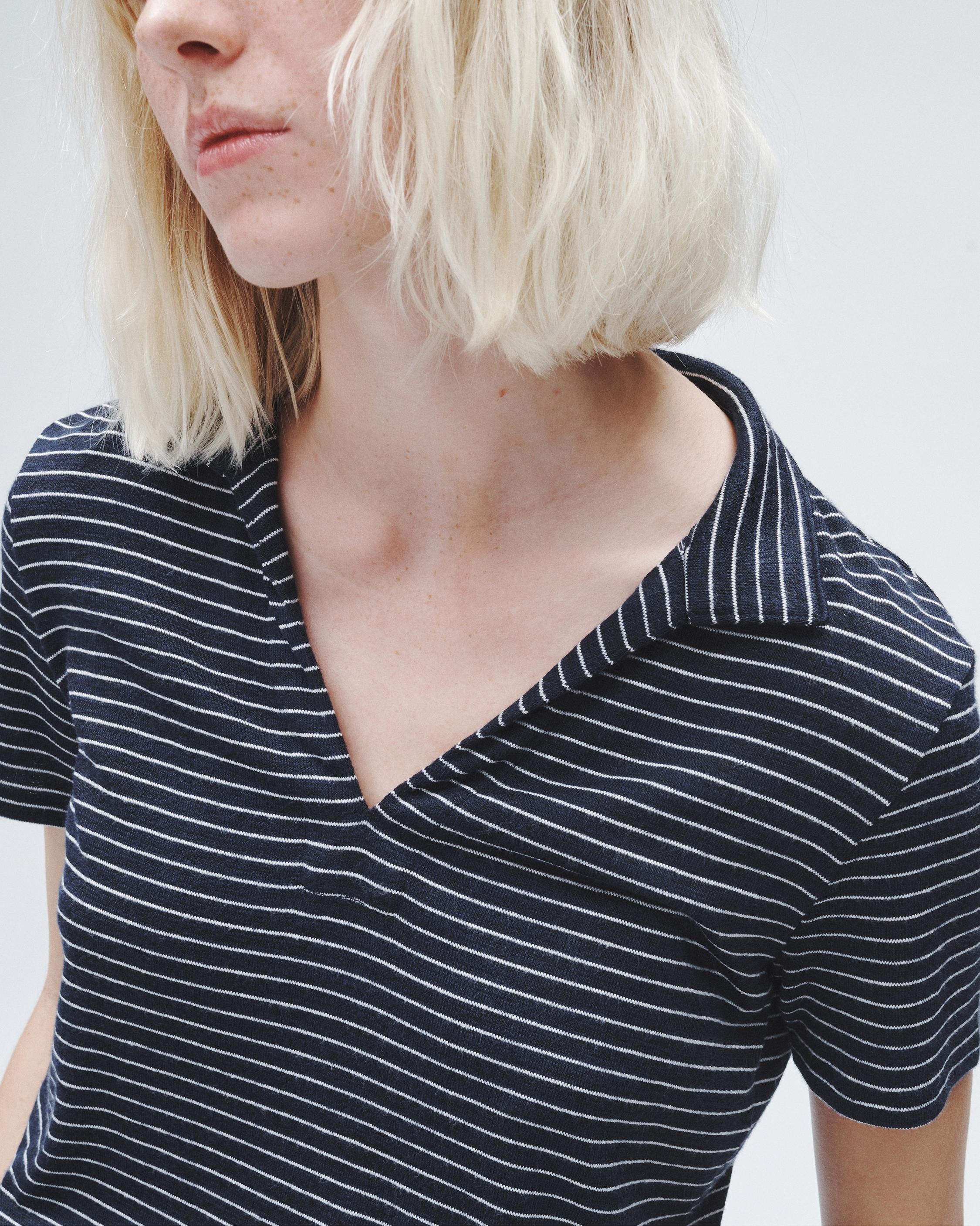 The Knit Striped Polo
Pima Cotton T-Shirt - 6