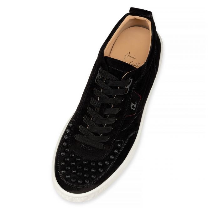 CHRISTIAN LOUBOUTIN Happyrui Spiked Leather Sneakers for Men