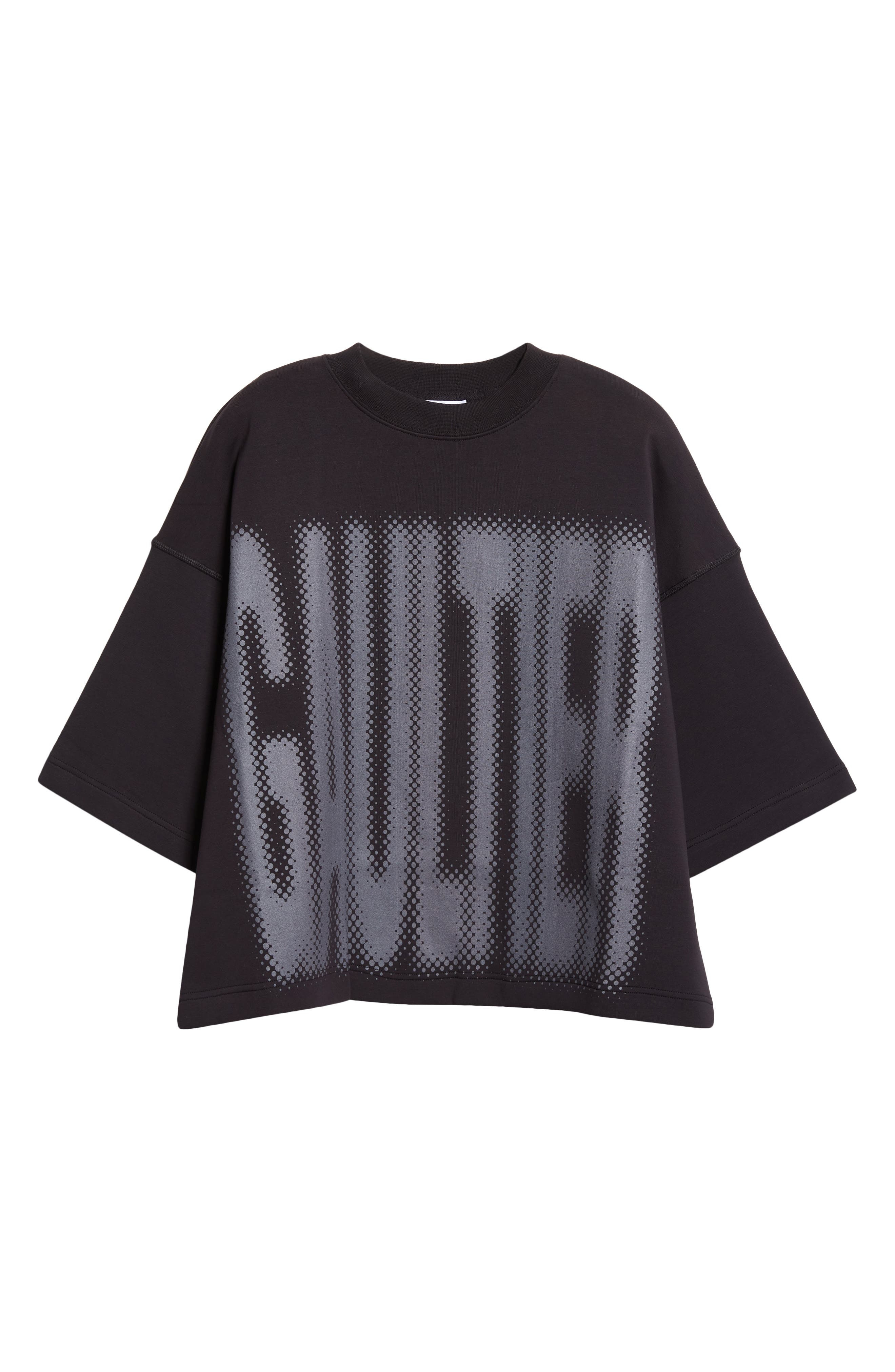Jean Paul Gaultier Boxy Logo Crop Graphic T-Shirt in Black/Dark Grey at Nordstrom - 5