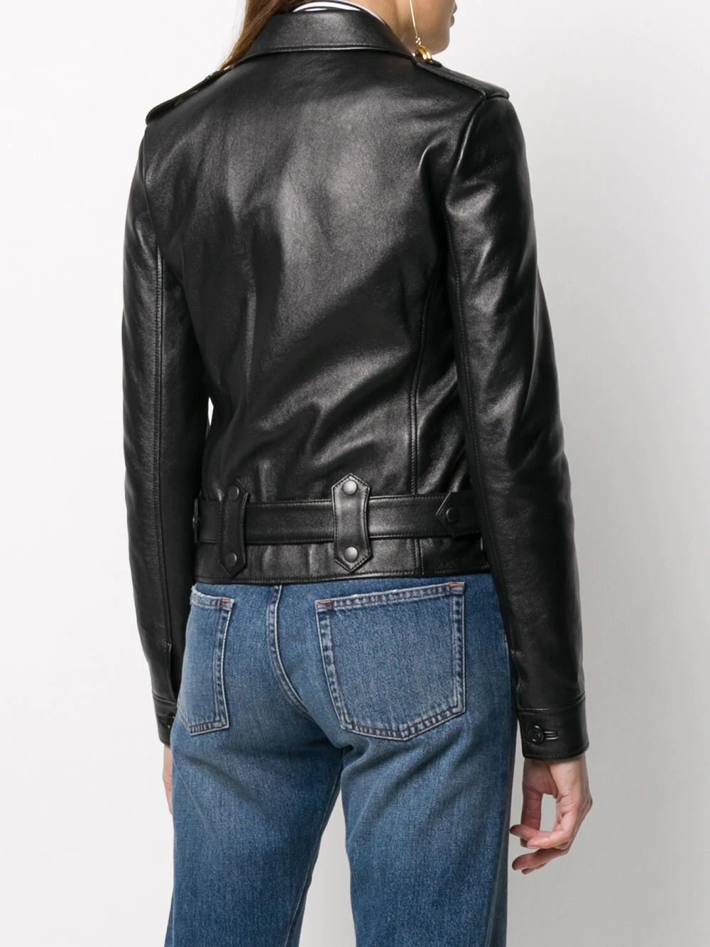 leather biker jacket - 4