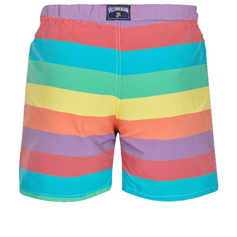 Vilebrequin Men Swim Trunks Vintage 1974 Multicolore Stripes outlook