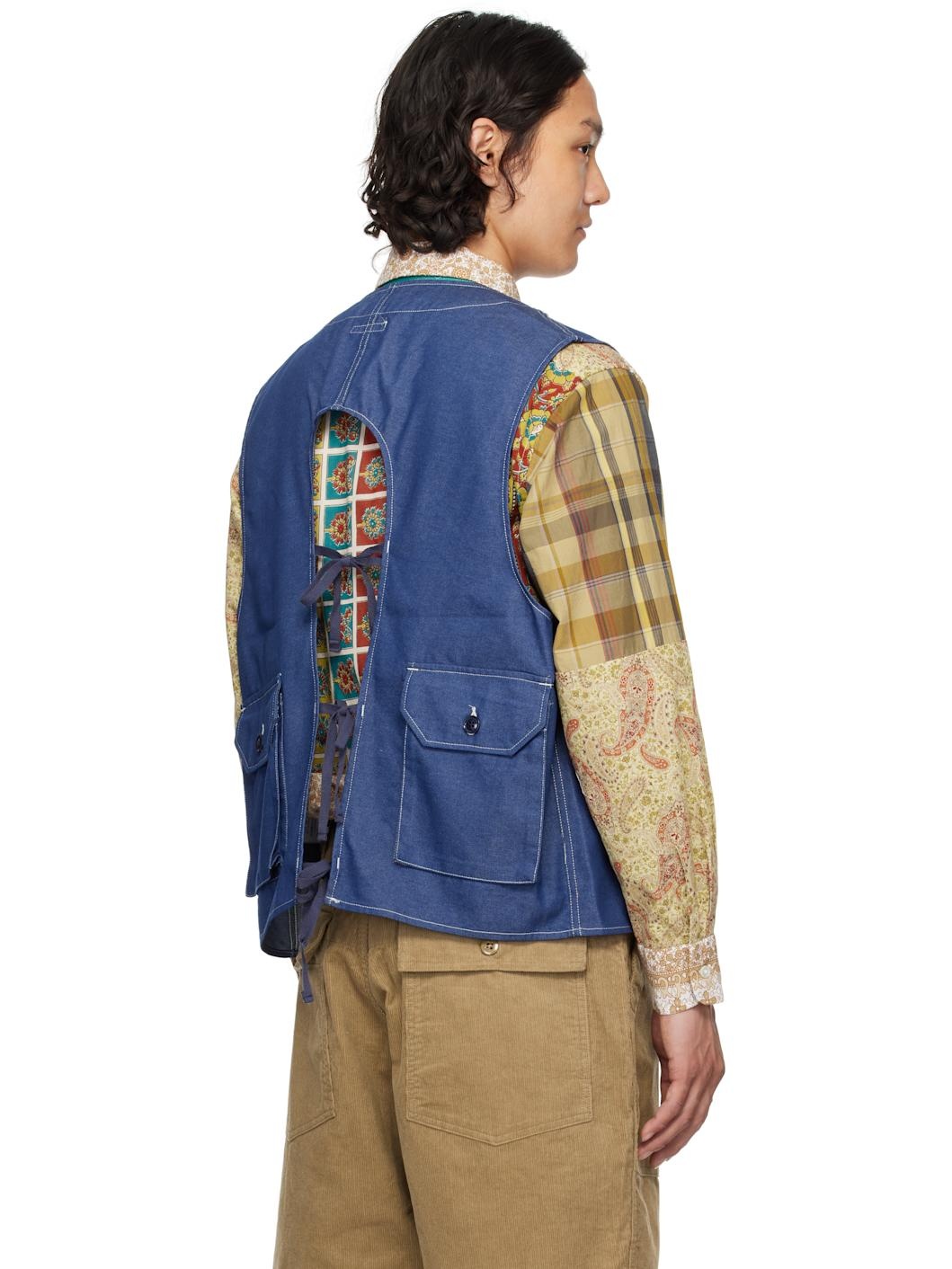 Blue C-1 Denim Vest - 3