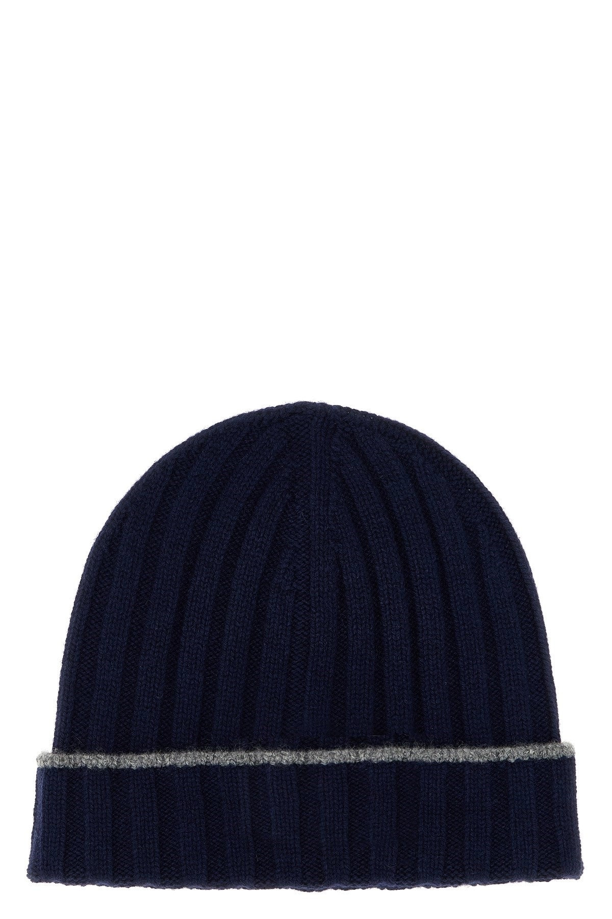 Brunello Cucinelli Men Cashmere Turn-Up Beanie - 1