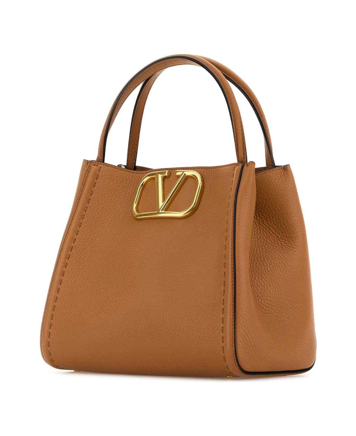 Camel Leather Medium Alltime Handbag - 2