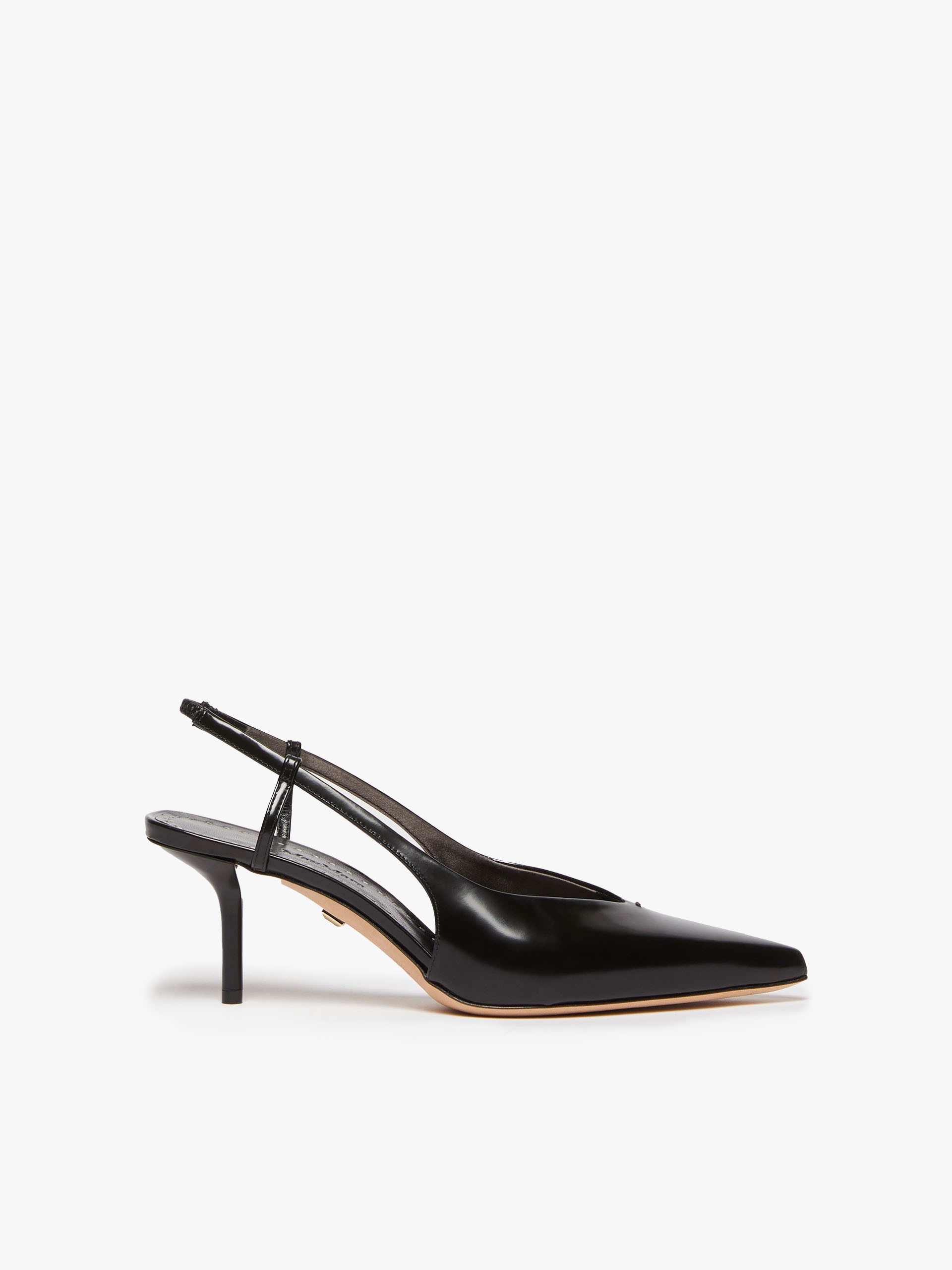 MMSLING Leather slingback court shoes - 1