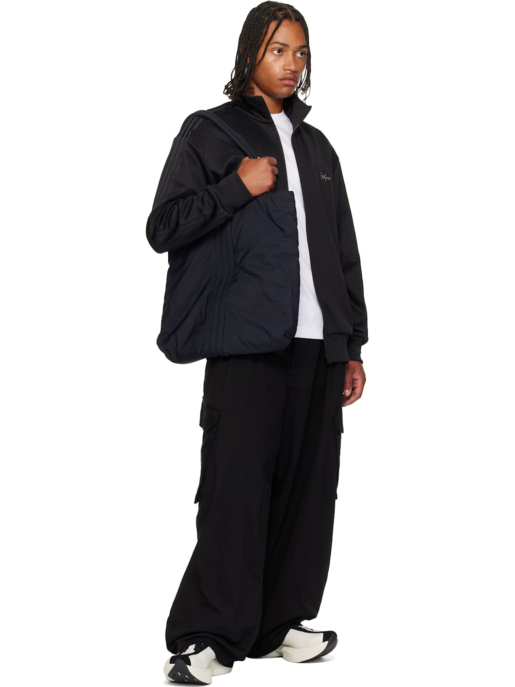 Black 'Y-3' Padded Tote - 4