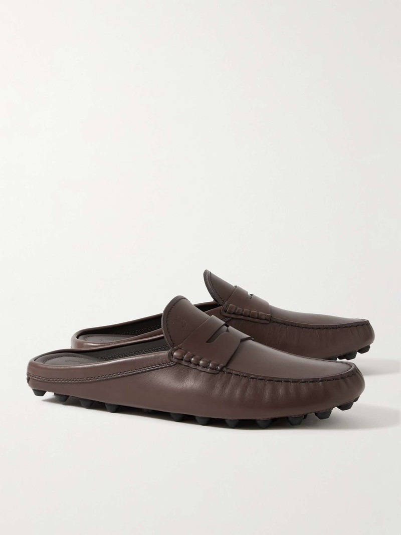 Gommino Bubble Leather Mules 4