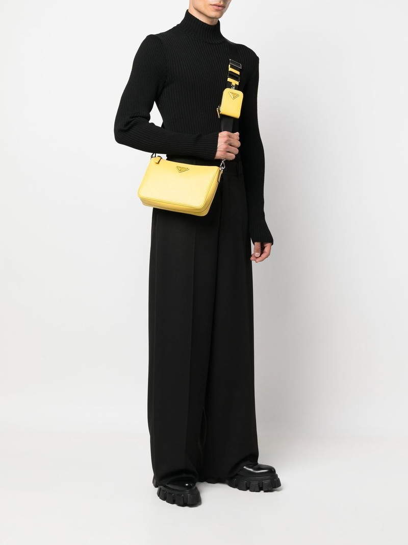 Prada Saffiano-leather crossbody bag outlook