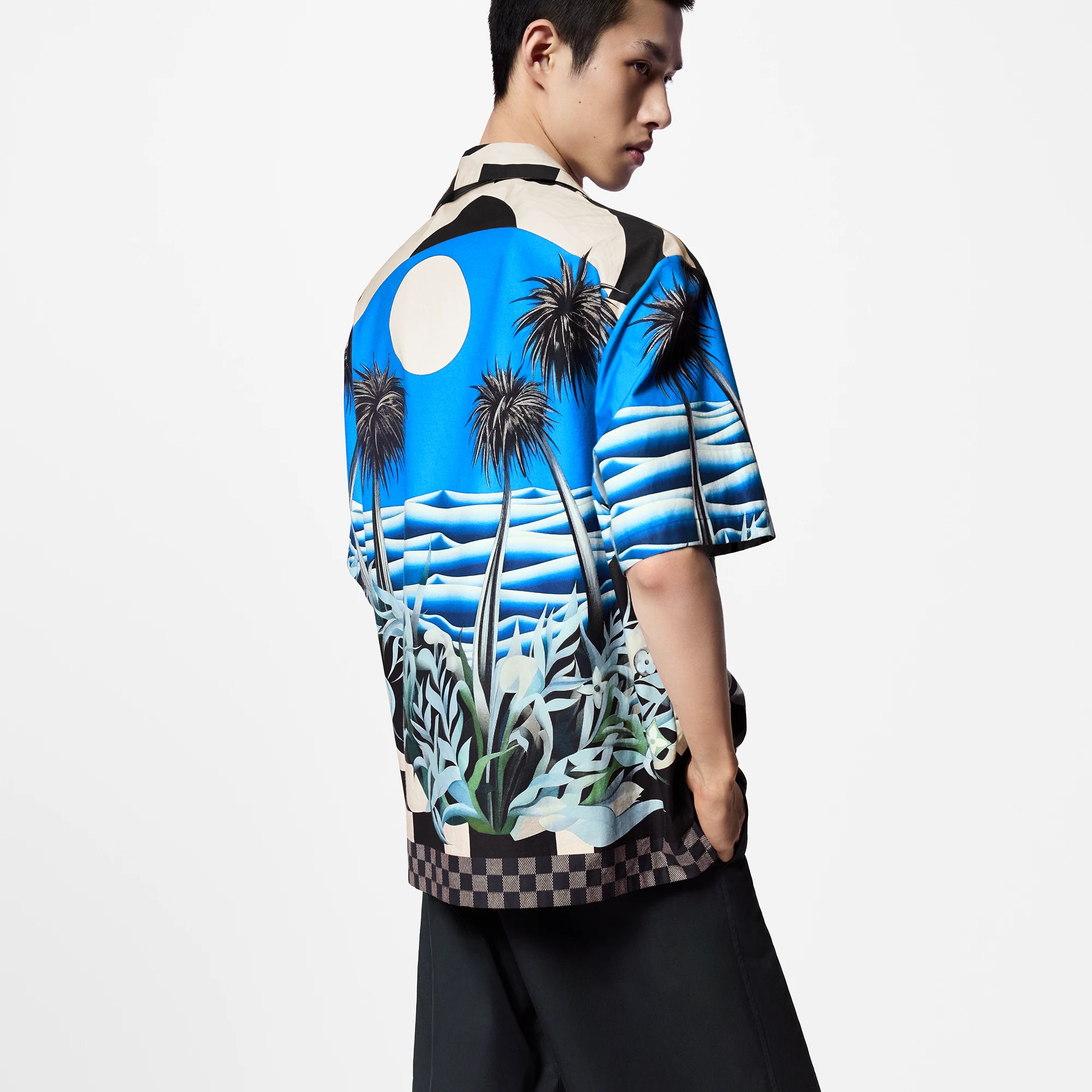 Printed Short-Sleeved Cotton Shirt - 3