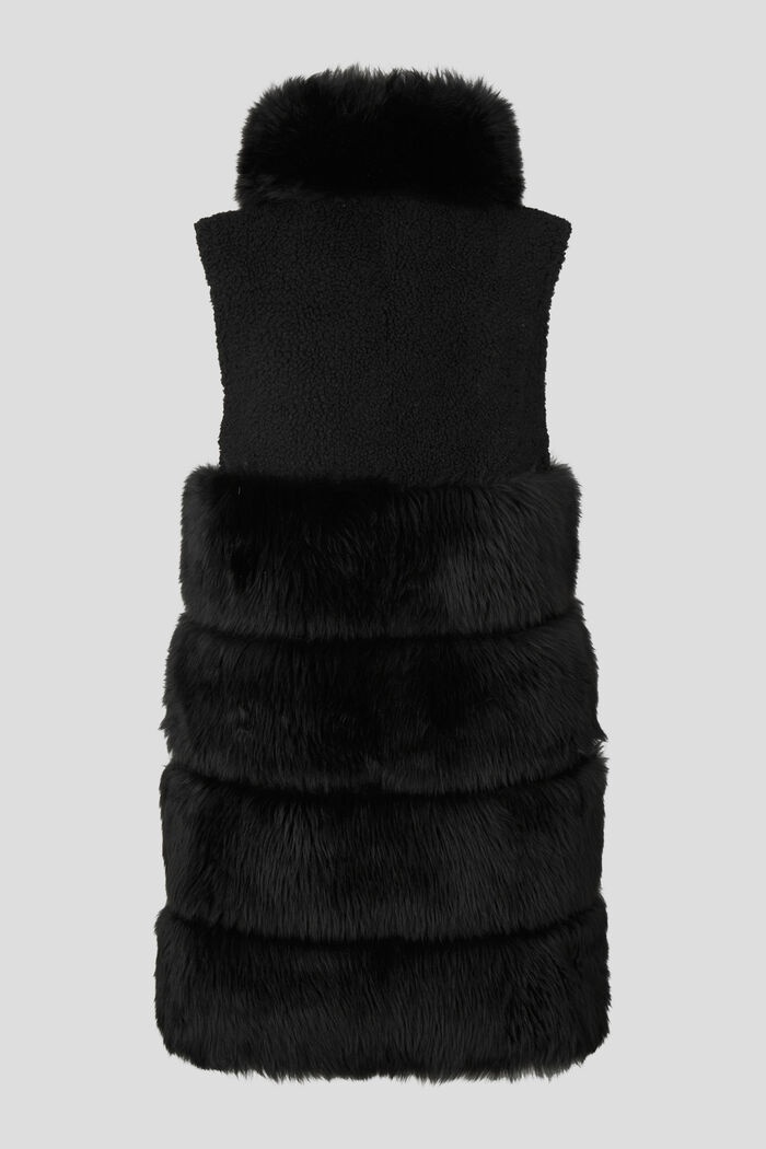 Lima Reversible lambskin waistcoat in Black - 8
