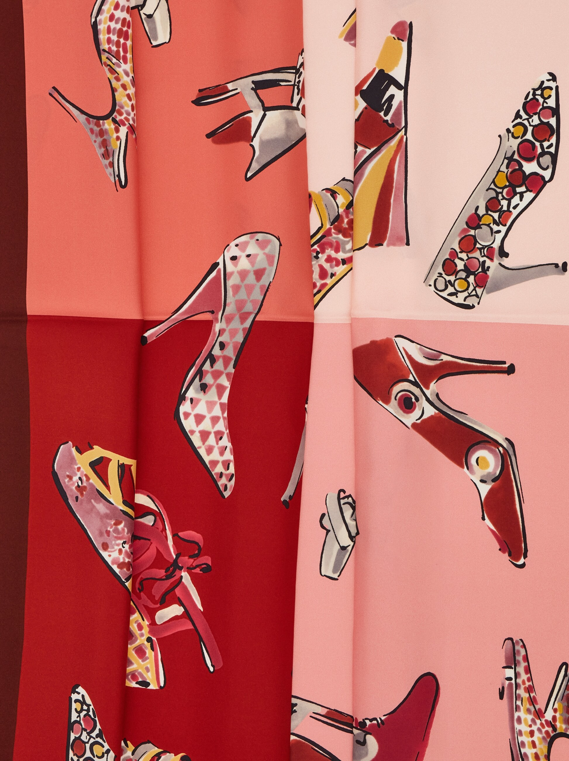 Genio print silk scarf - 4
