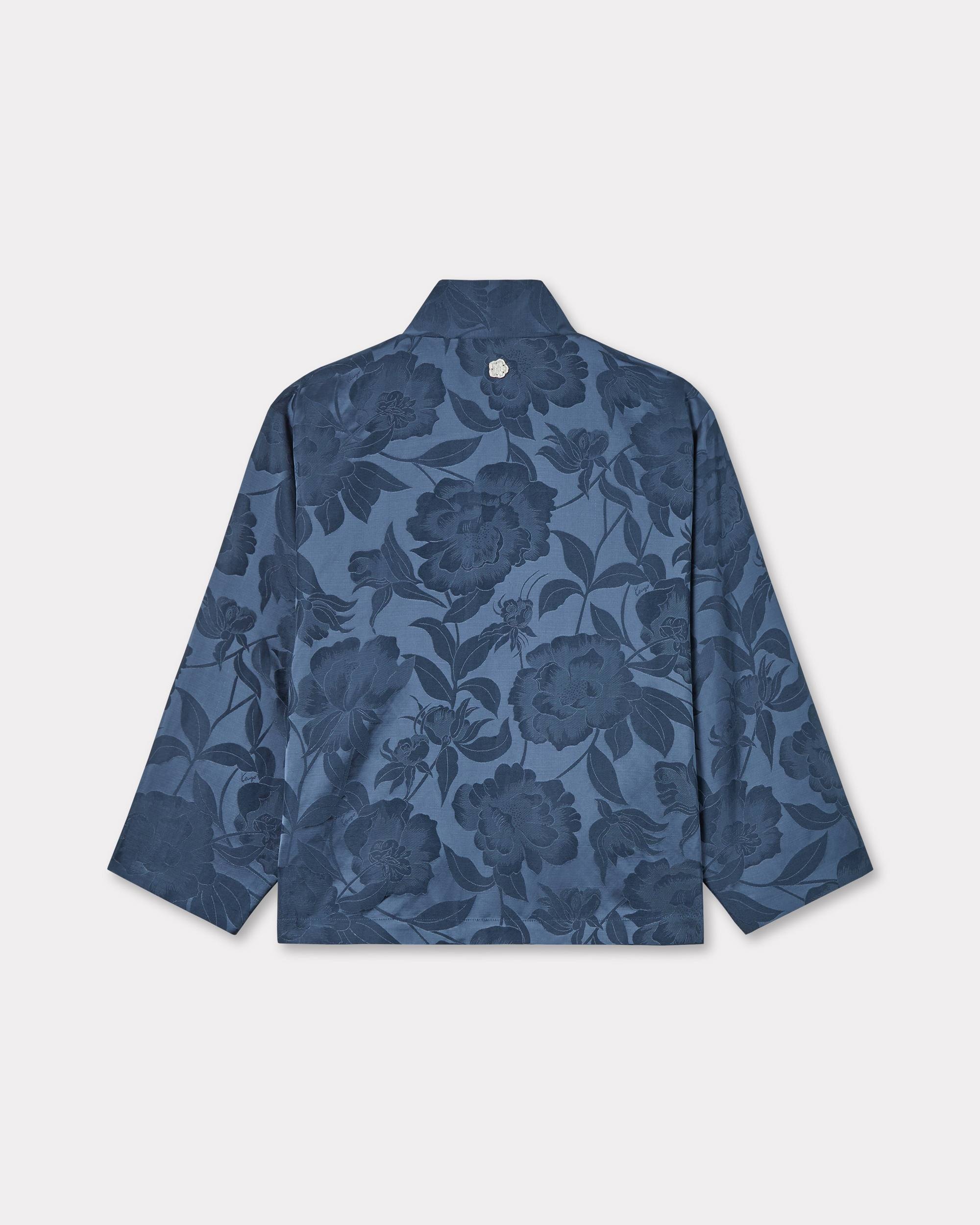'KENZO Peonies' kimono jacket in jacquard cotton linen - 2