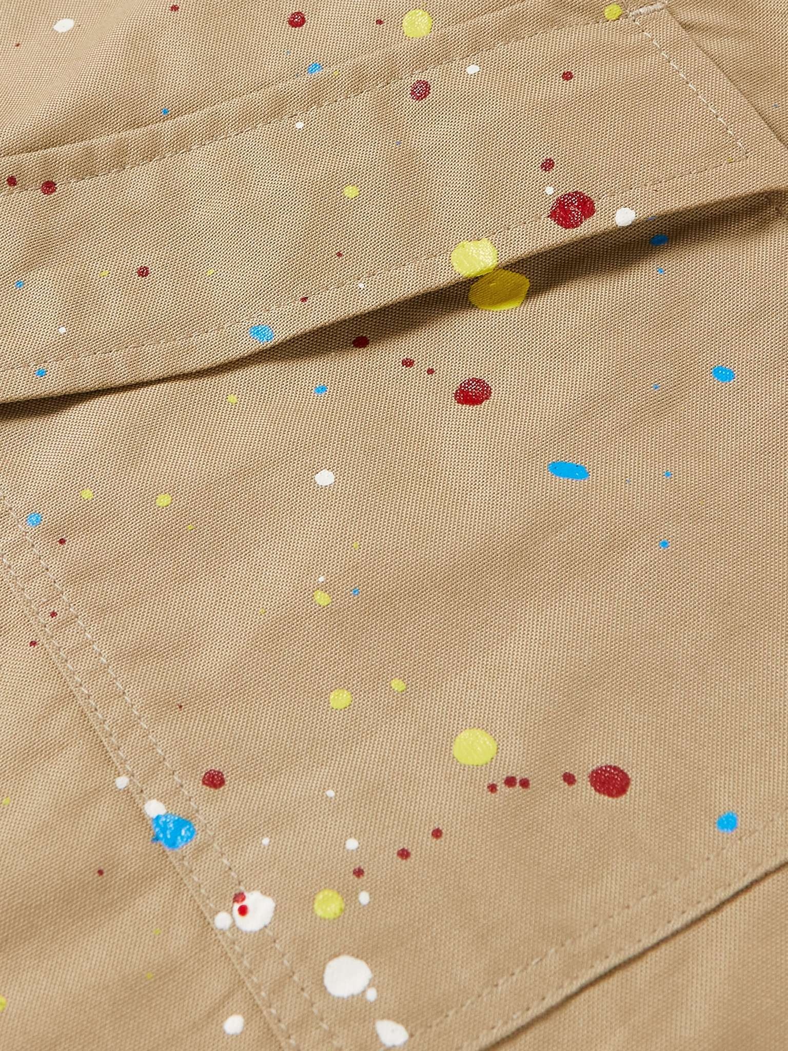 Paint-Splattered Cotton-Canvas Overshirt - 3