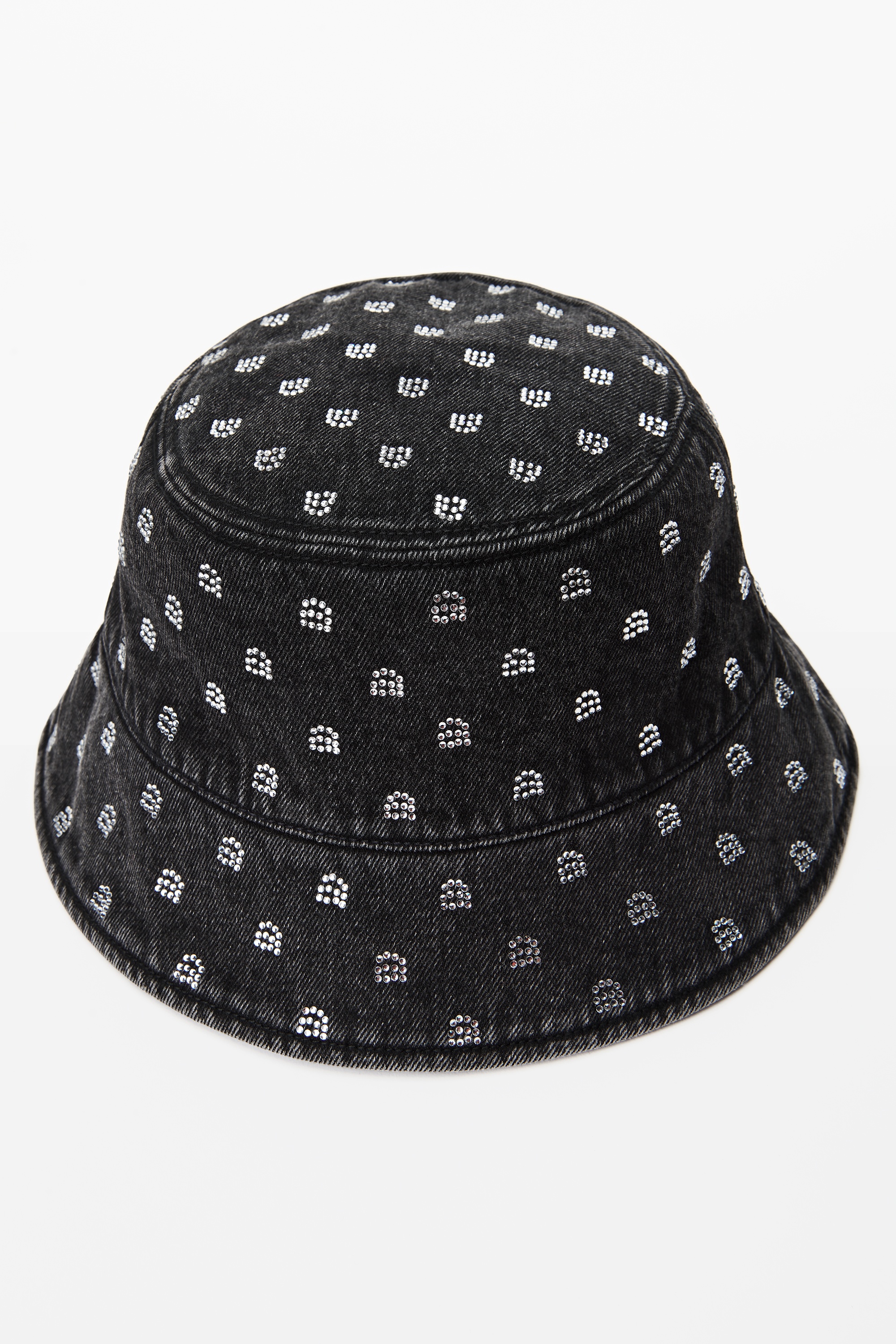 CRYSTAL BUCKET HAT IN DENIM - 2