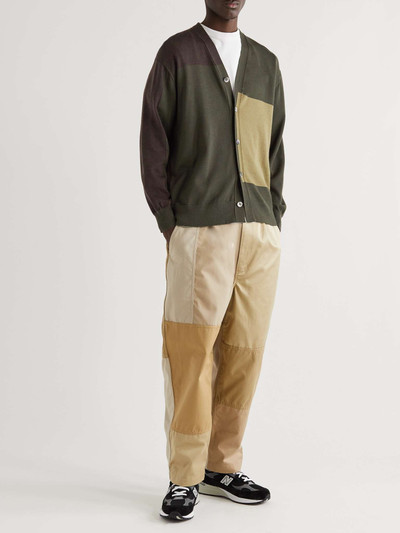 Comme des Garçons Homme Colour-Block Wool Cardigan outlook