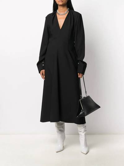 Jil Sander v-neck midi dress outlook