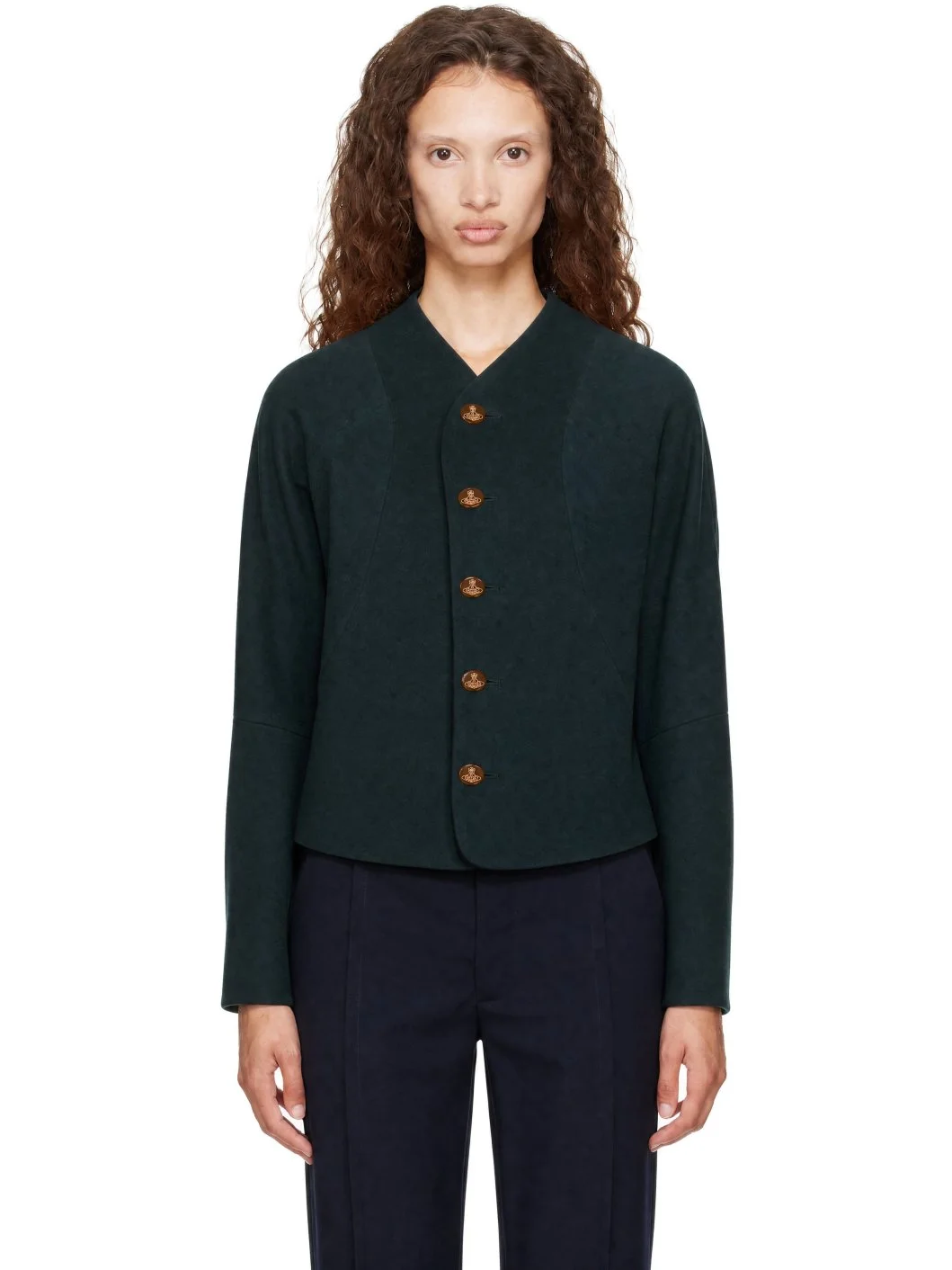 Green Pourpoint Jacket - 1