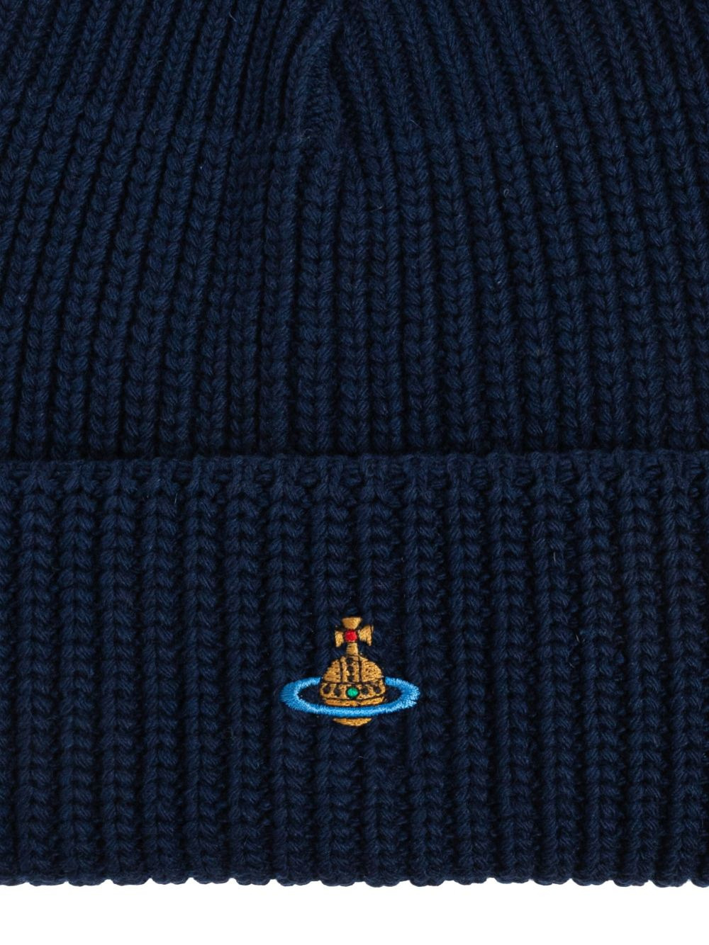 ribbed orb beanie - 3