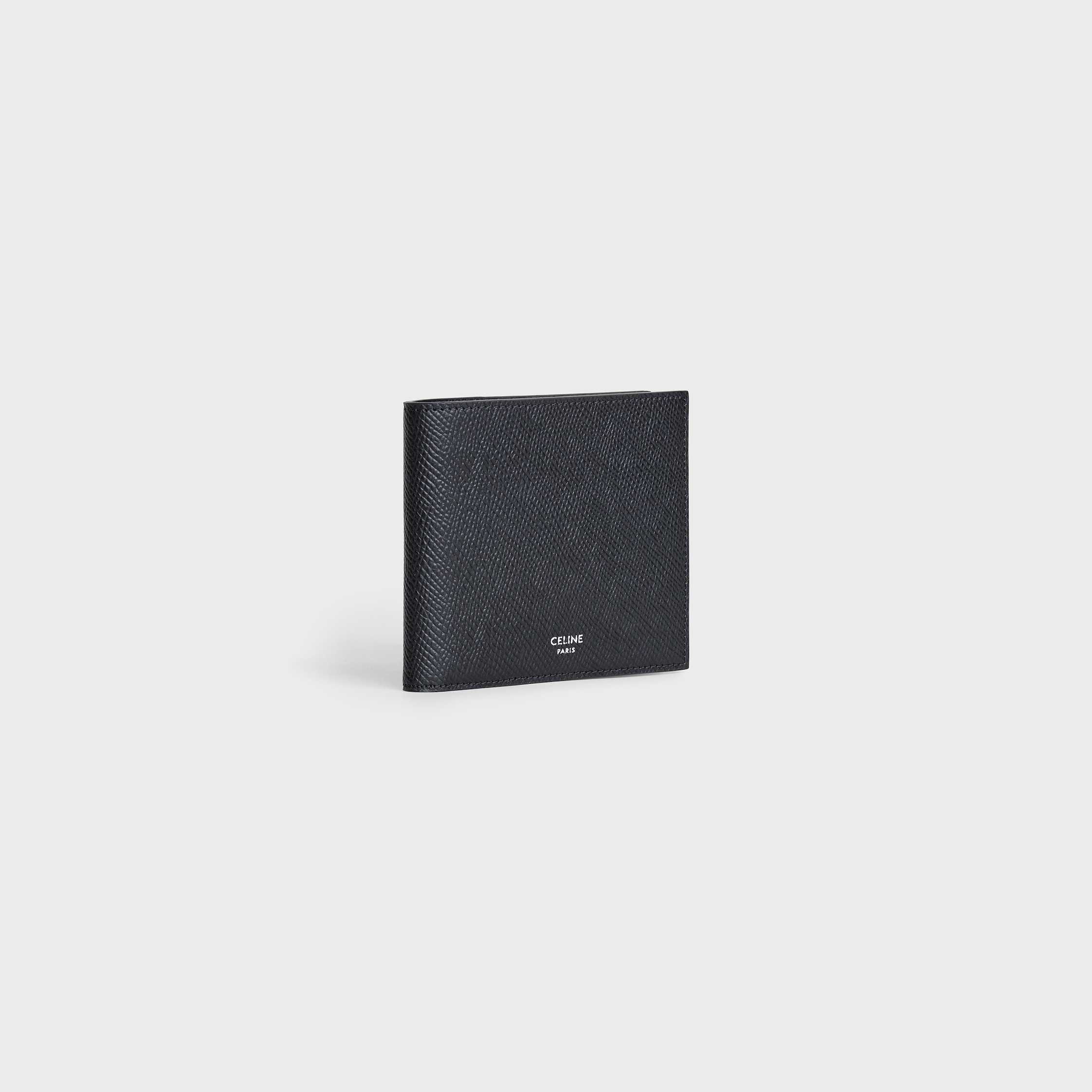 Bi-fold Wallet with Coin Compartment in grained calfskin - 2